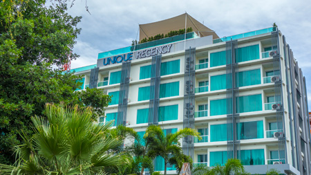 About the Unique Regency Hotel on Phratamnak Hill in Pattaya.